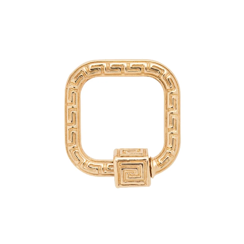 High-End Sparkle, Low-End Prices – Shop Now Marla Aaron 14k Yellow Gold Greek Key Meander Lock