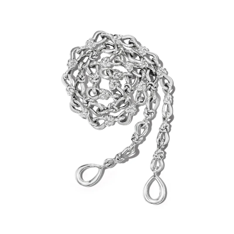 Limited-Time Offer On Elegant Jewelry Pieces Marla Aaron Silver Handmade 15mm Lover's Knot Chain