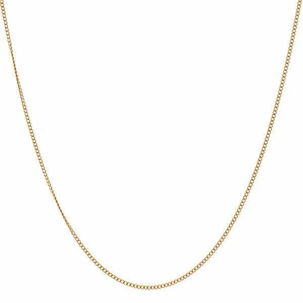 Breathtaking Jewelry, Breathtaking Prices Métier Modern 18k Gold Fine Curb Link Chain