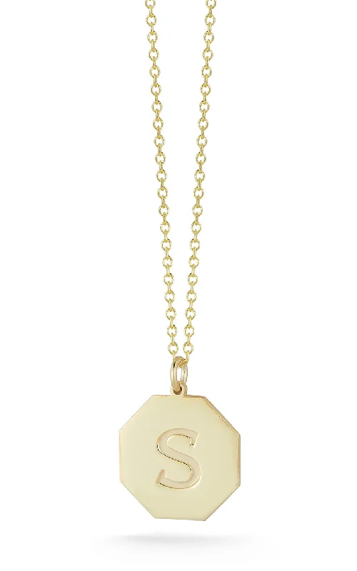 Exclusive Savings On Timeless Jewelry Pieces Octagon Initial Necklace