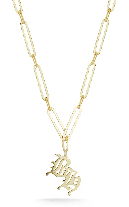 Flash Sale On Stunning Jewelry – Limited Stock Available Old English Double Initial Link Necklace