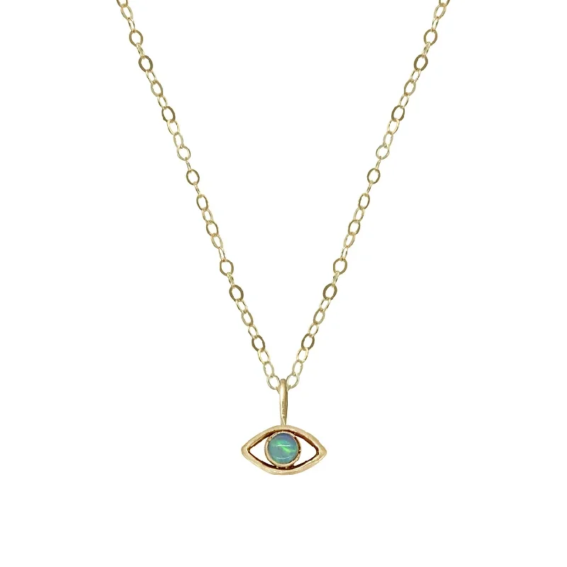 Exclusive Jewelry Sale – Limited-Time Discounts Opal Eye Charm - 14k Gold