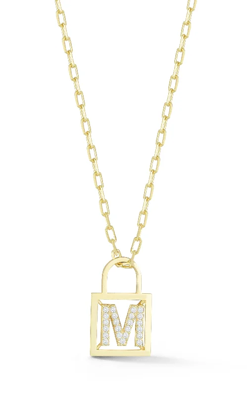 The Jewelry Sale You've Been Waiting For Is Here Open Padlock Initial Necklace