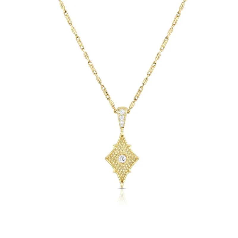 Jewelry Sale – Exclusive Styles At Lower Prices Petite Double-Sided Vibrancy Pendant - 18k Gold + Diamonds