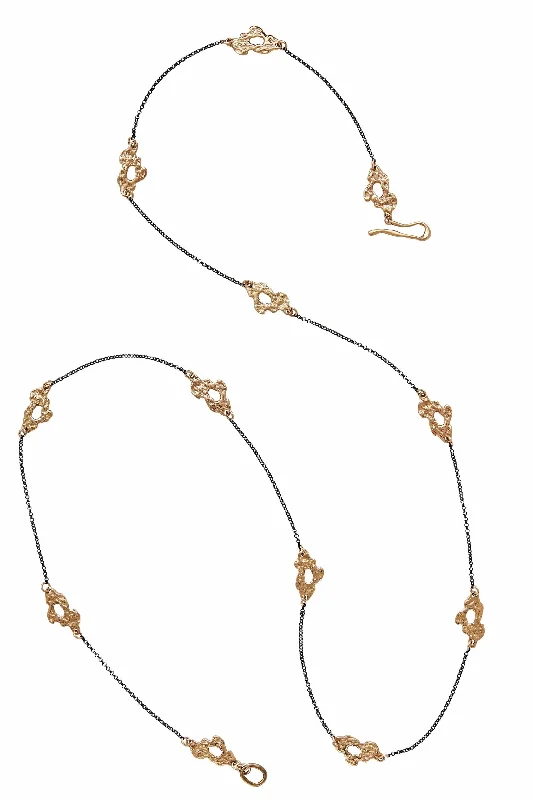 Flash Sale On Exquisite Jewelry – Don't Miss Out Petite Reef Long Chain Sterling and Bronze