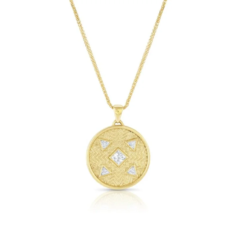 Get Your Favorite Jewelry At The Best Price Pure Energy Medallion - 18k Gold + Diamonds