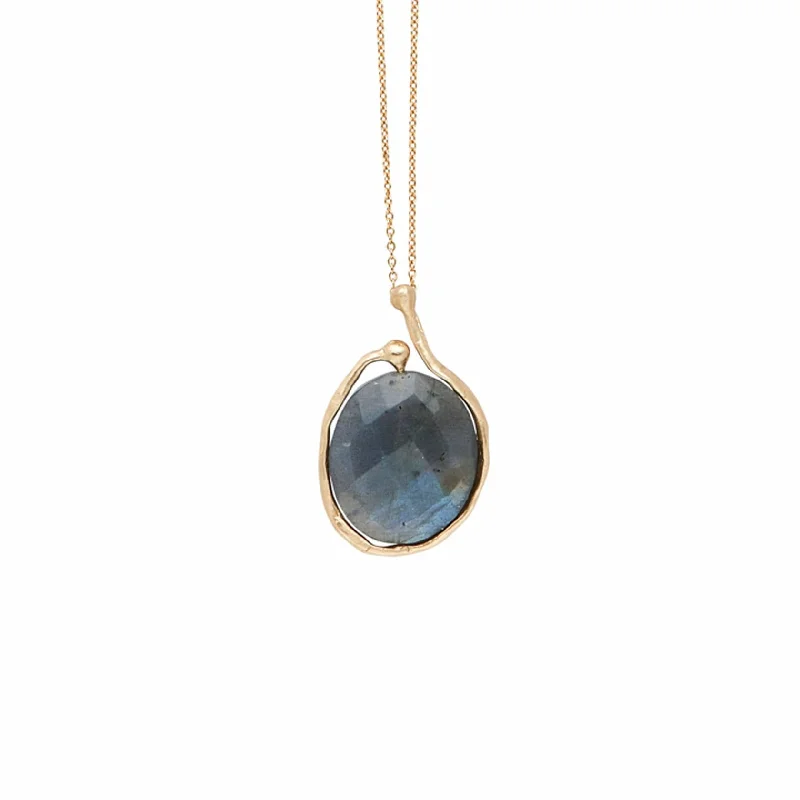 Elegant Necklaces And Bracelets At Limited-Time Offers Saturn Bronze Labradorite Pendant Necklace