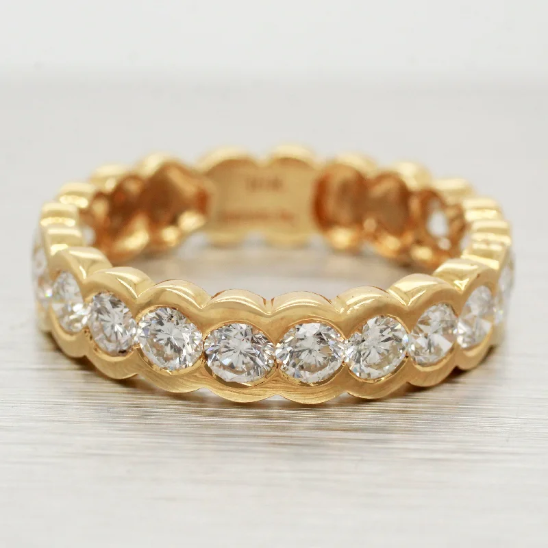 Your Perfect Accessory Now At The Best Price Sonia Bitton 2.10ctw Diamond Bezel-Set Single Row Band Ring | 18k Yellow Gold