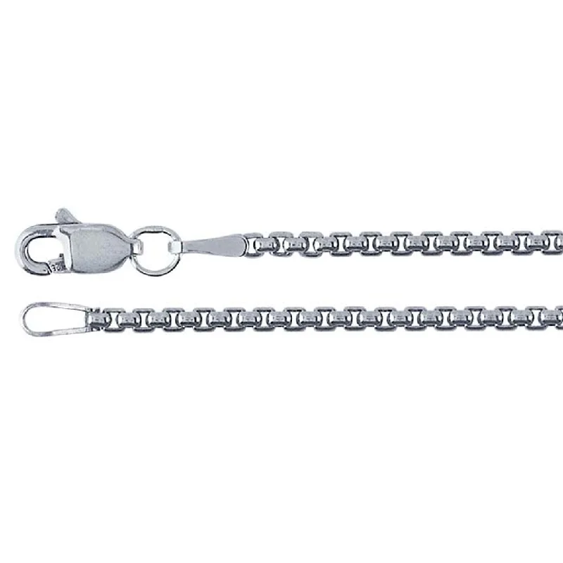 Classic And Modern Jewelry Styles On Sale Sterling Silver Oxidized 1.7mm Rounded Box Chain - 20"