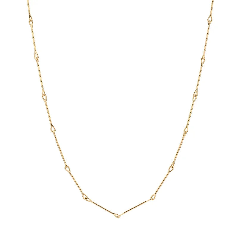 Discounted Luxury Jewelry – Shine Without The Splurge Tura Sugden 18k Needle Eye Chain Necklace - Medium Weight